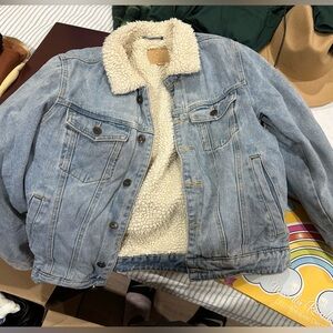 Cotton on Jean jacket with Sherpa inside.